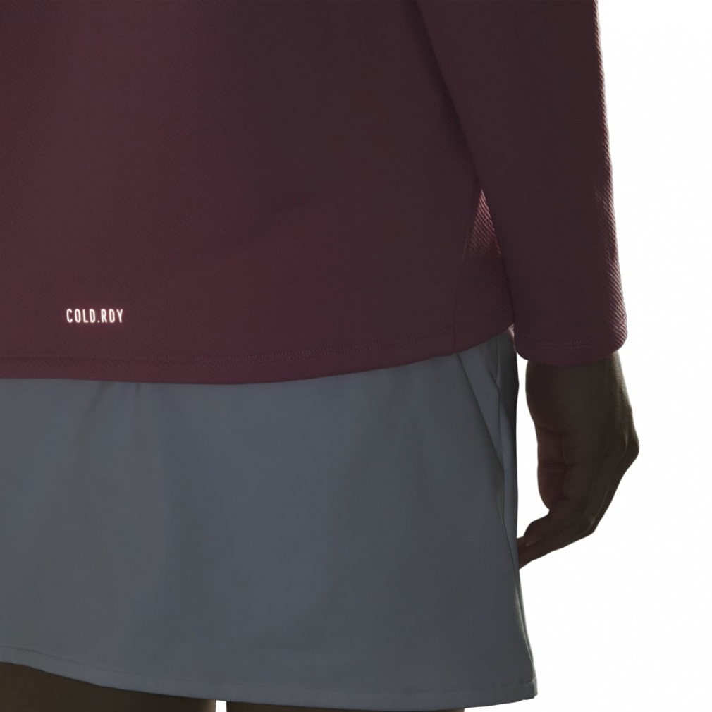 adidas Women's Golf Apparel COLD.RDY Stretch Wording Mock Neck Shirt JWK04