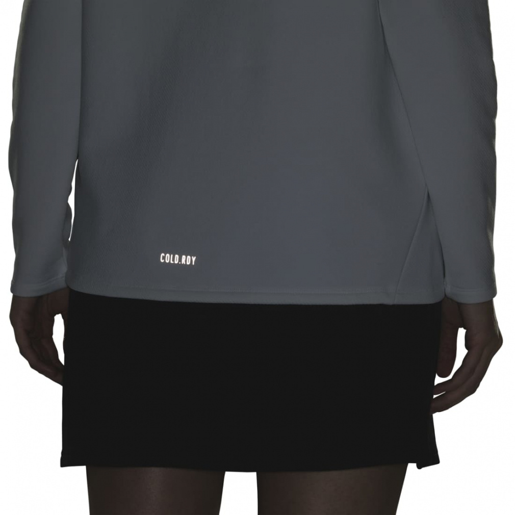 adidas Women's Golf Apparel COLD.RDY Stretch Wording Mock Neck Shirt JWK04