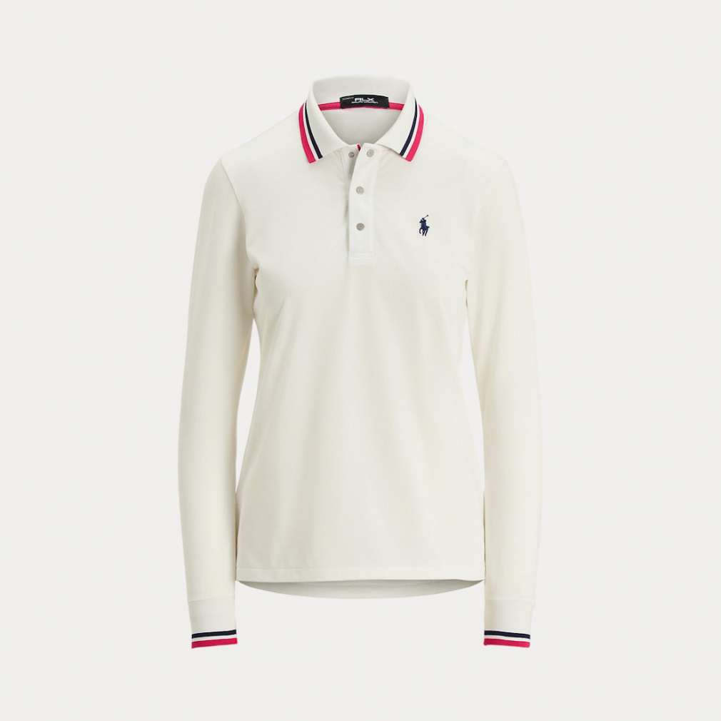 RALPH LAUREN Women's Golf Apparel Tailored Fit Long Sleeve Polo Shirt FW25-2656