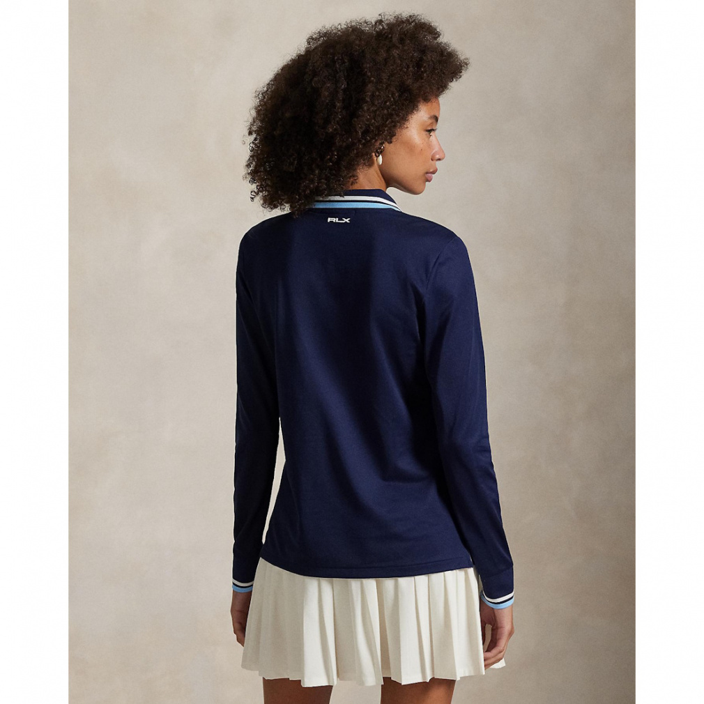 RALPH LAUREN Women's Golf Apparel Tailored Fit Long Sleeve Polo Shirt FW25-2657