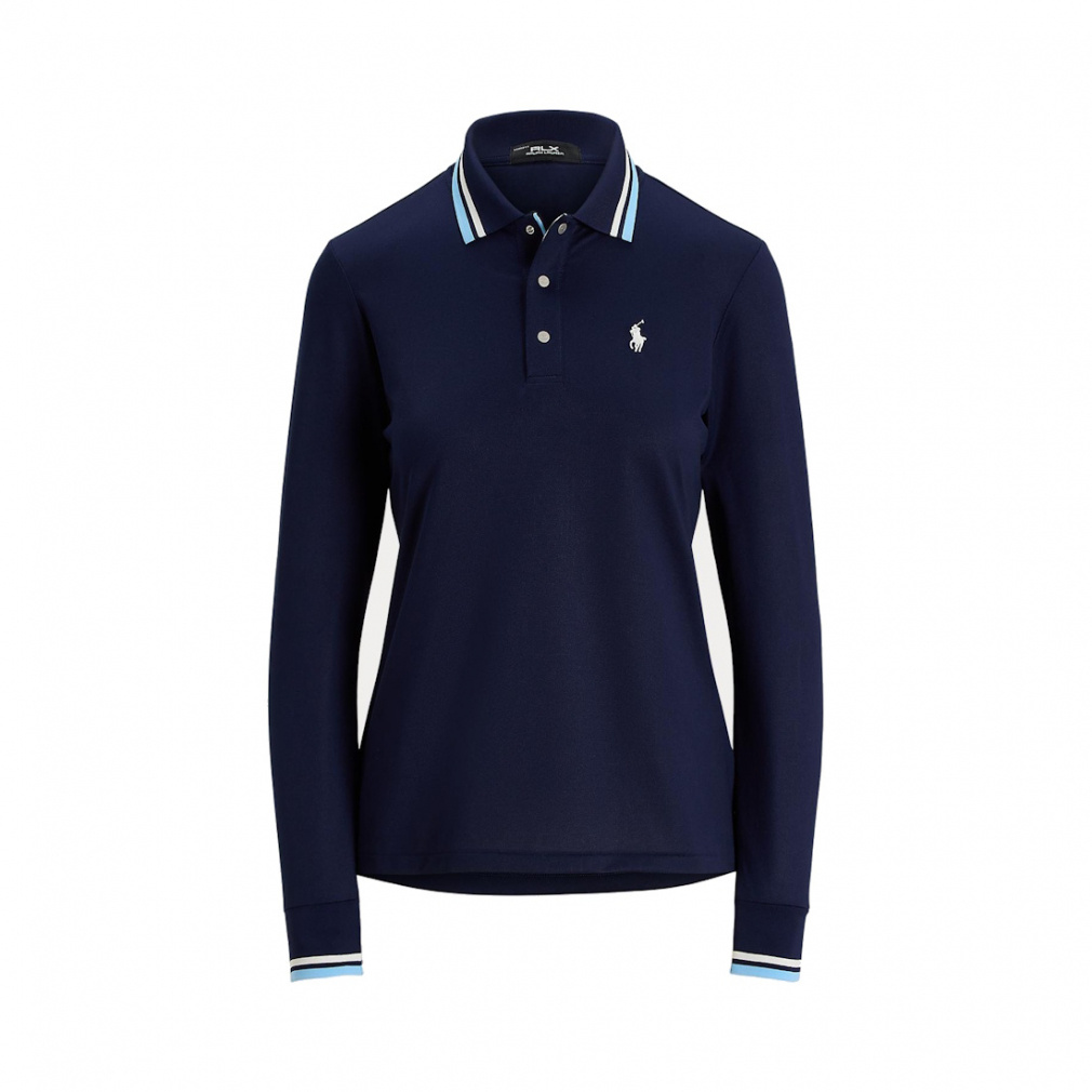 RALPH LAUREN Women's Golf Apparel Tailored Fit Long Sleeve Polo Shirt FW25-2657