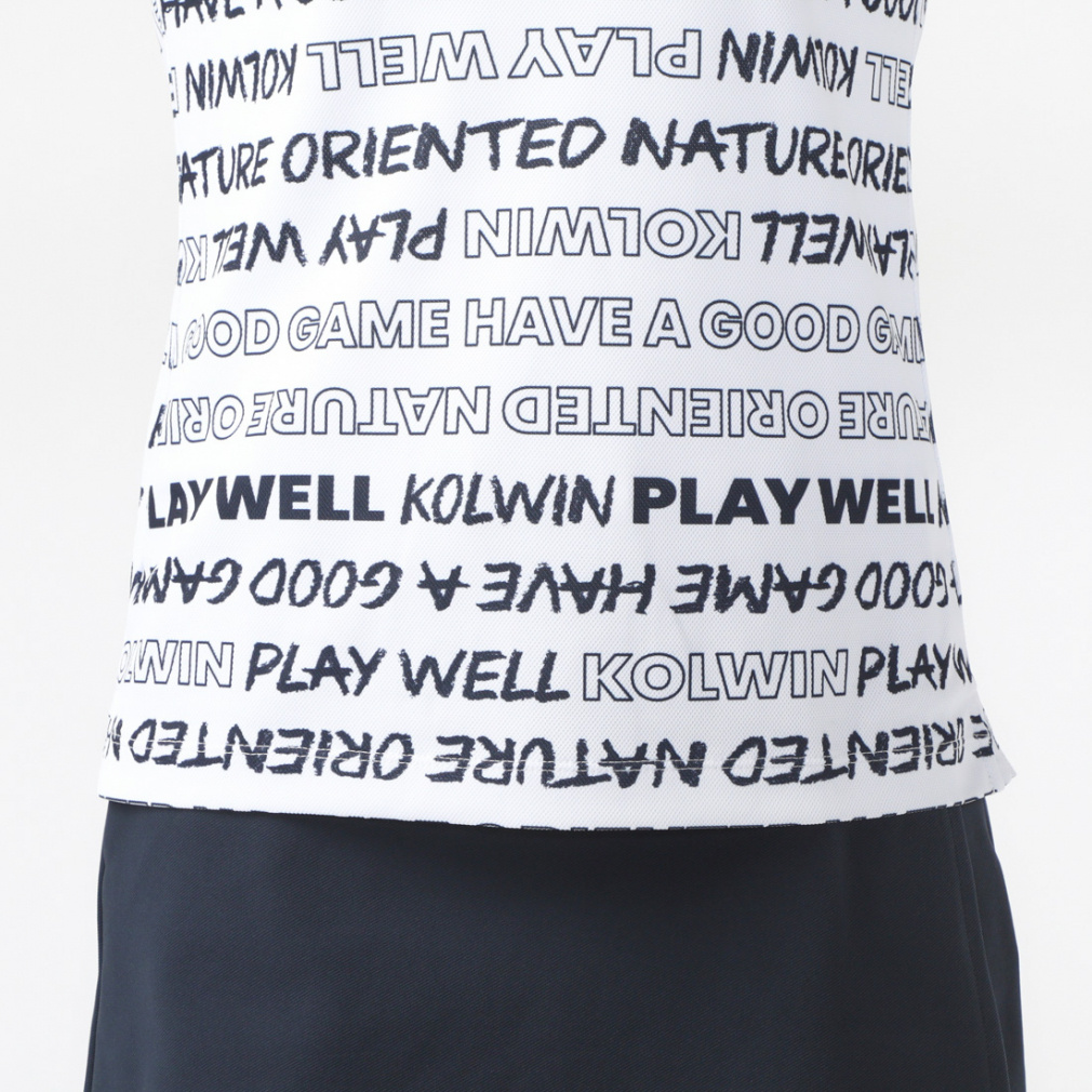 kolwin Women's Golf Wear iCOOL Logo Print Polo Shirt KO-1H2034P-C