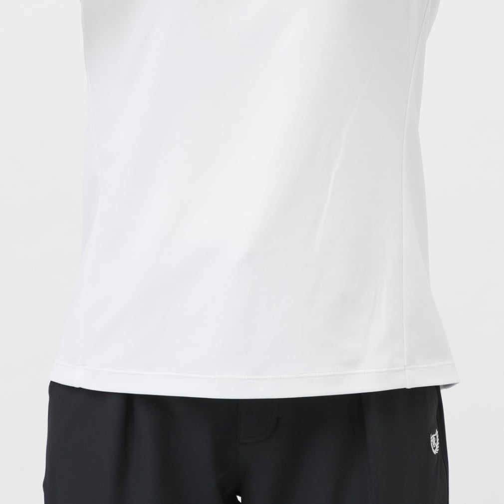 TIGORA Ladies' Golf Wear Heat Shielding UV Cut Pique Panel Short Sleeve Mock Shirt TR-1H2115H