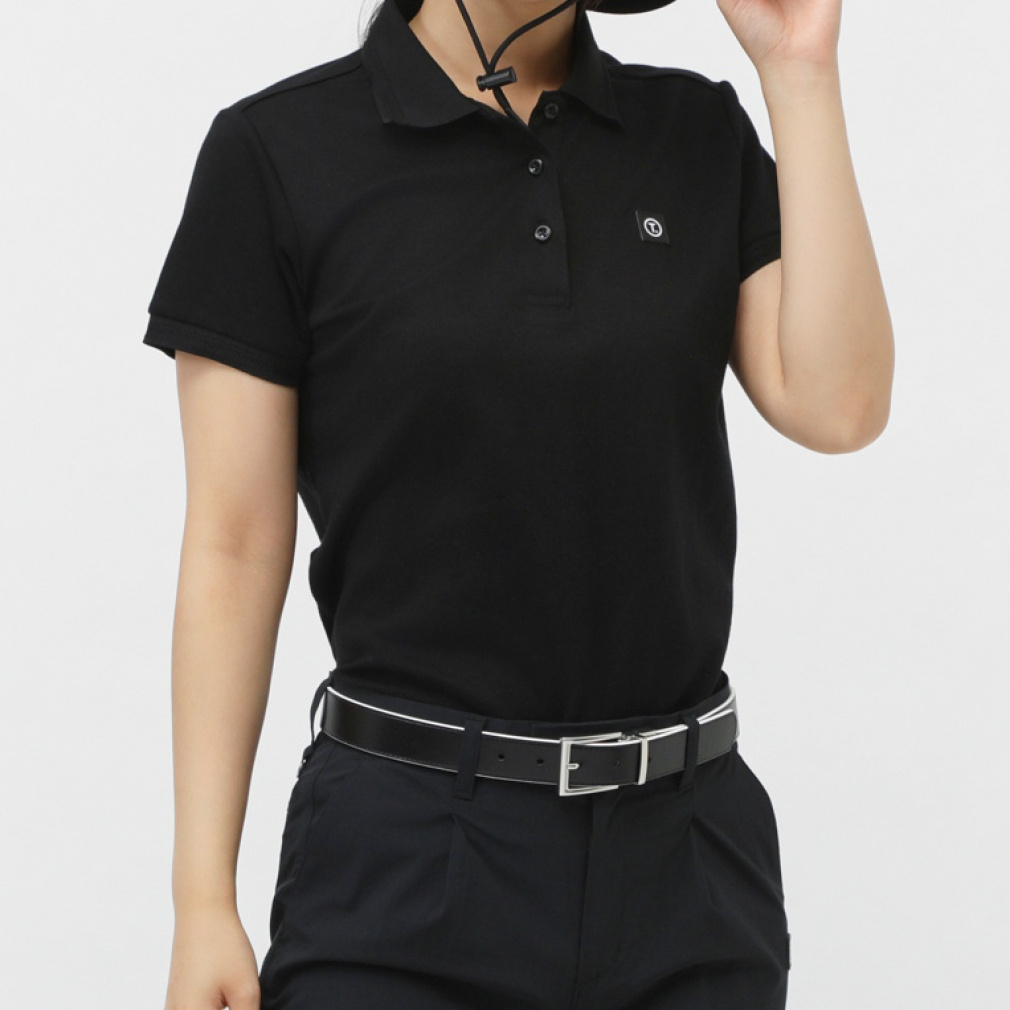 TIGORA Women's Golf Apparel T. Super Long Staple Cotton Short Sleeve Polo Shirt (Made with Japanese Fabric) TR-1H2205P
