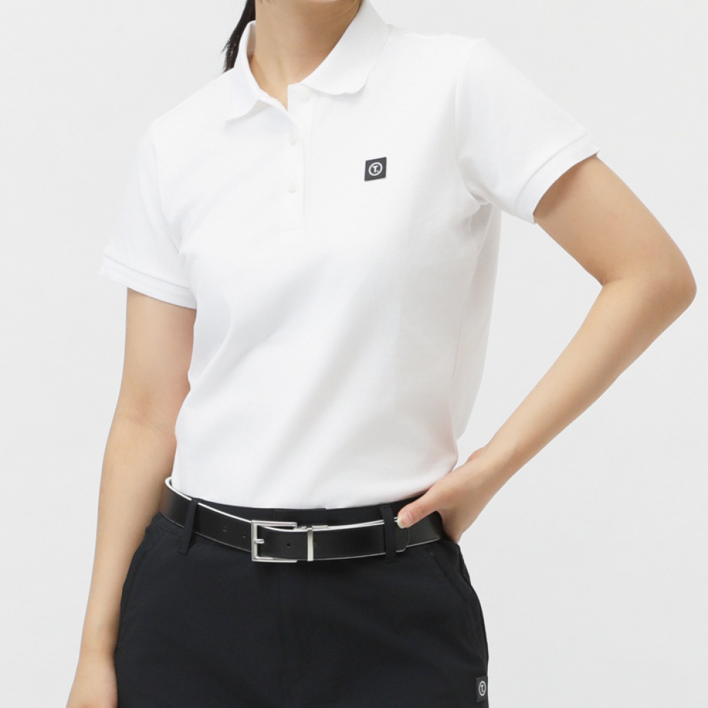 TIGORA Women's Golf Apparel T. Super Long Staple Cotton Short Sleeve Polo Shirt (Made with Japanese Fabric) TR-1H2205P