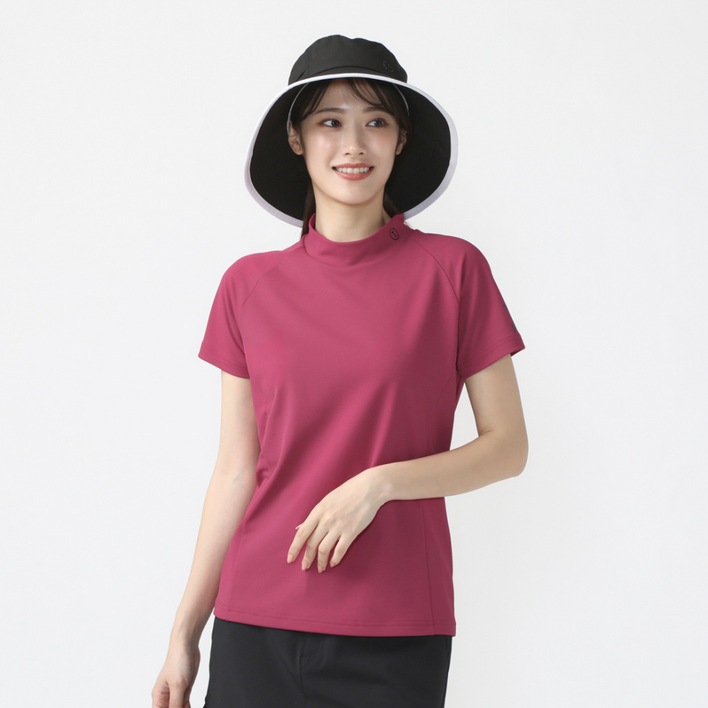 TIGORA Women's Golf Wear Byokan(R) Quick-Dry Mock Shirt TR-1H2104H
