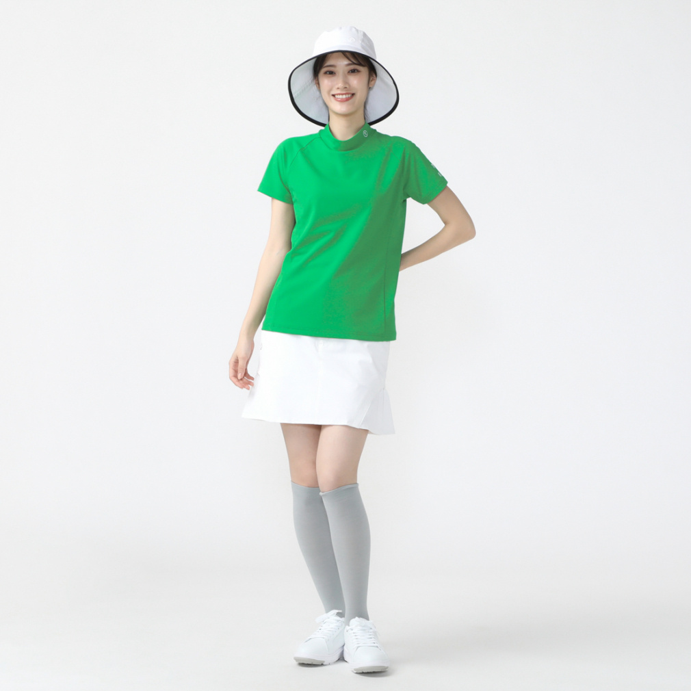 TIGORA Women's Golf Wear Byokan(R) Quick-Dry Mock Shirt TR-1H2104H