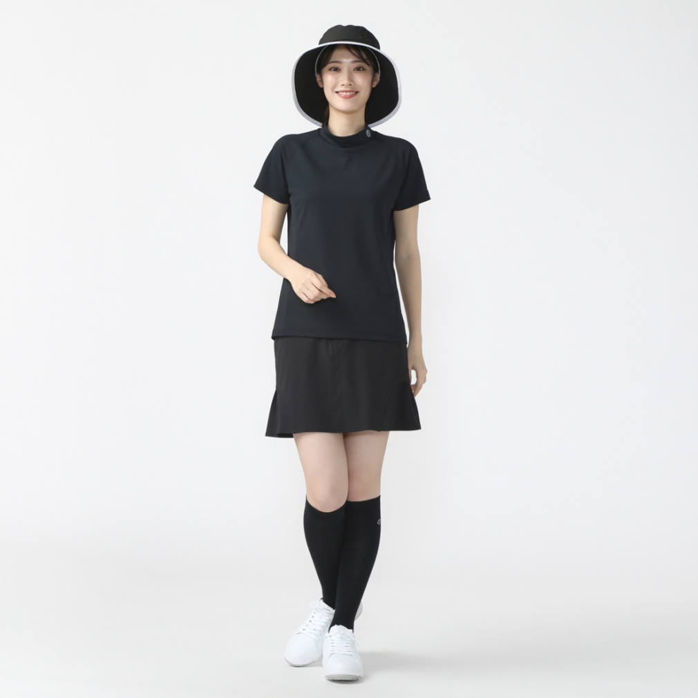 TIGORA Women's Golf Wear Byokan(R) Quick-Dry Mock Shirt TR-1H2104H
