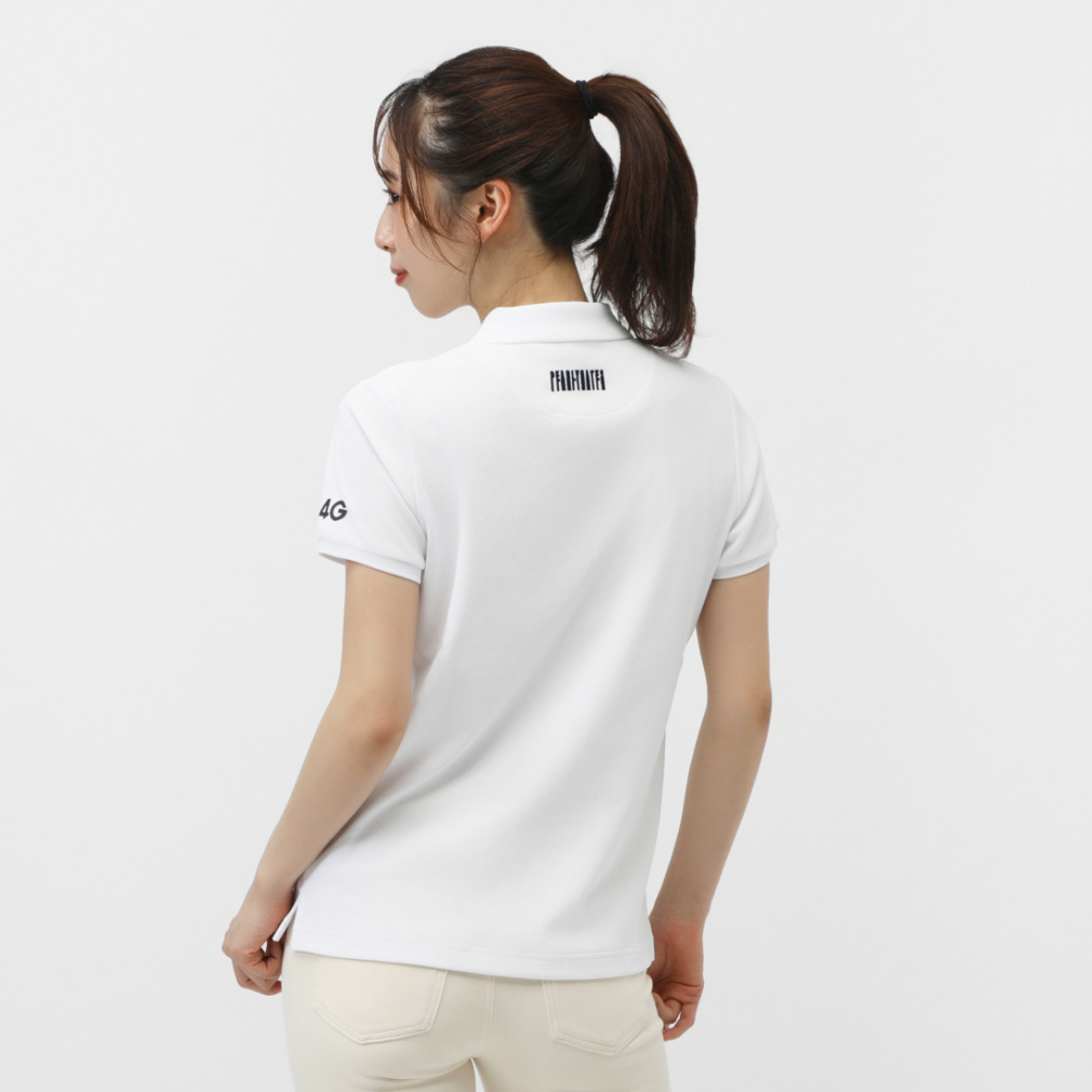 PEARLY GATES Women's Golf Apparel Full Dull Popcorn Pique Short Sleeve Polo Shirt 0555260606