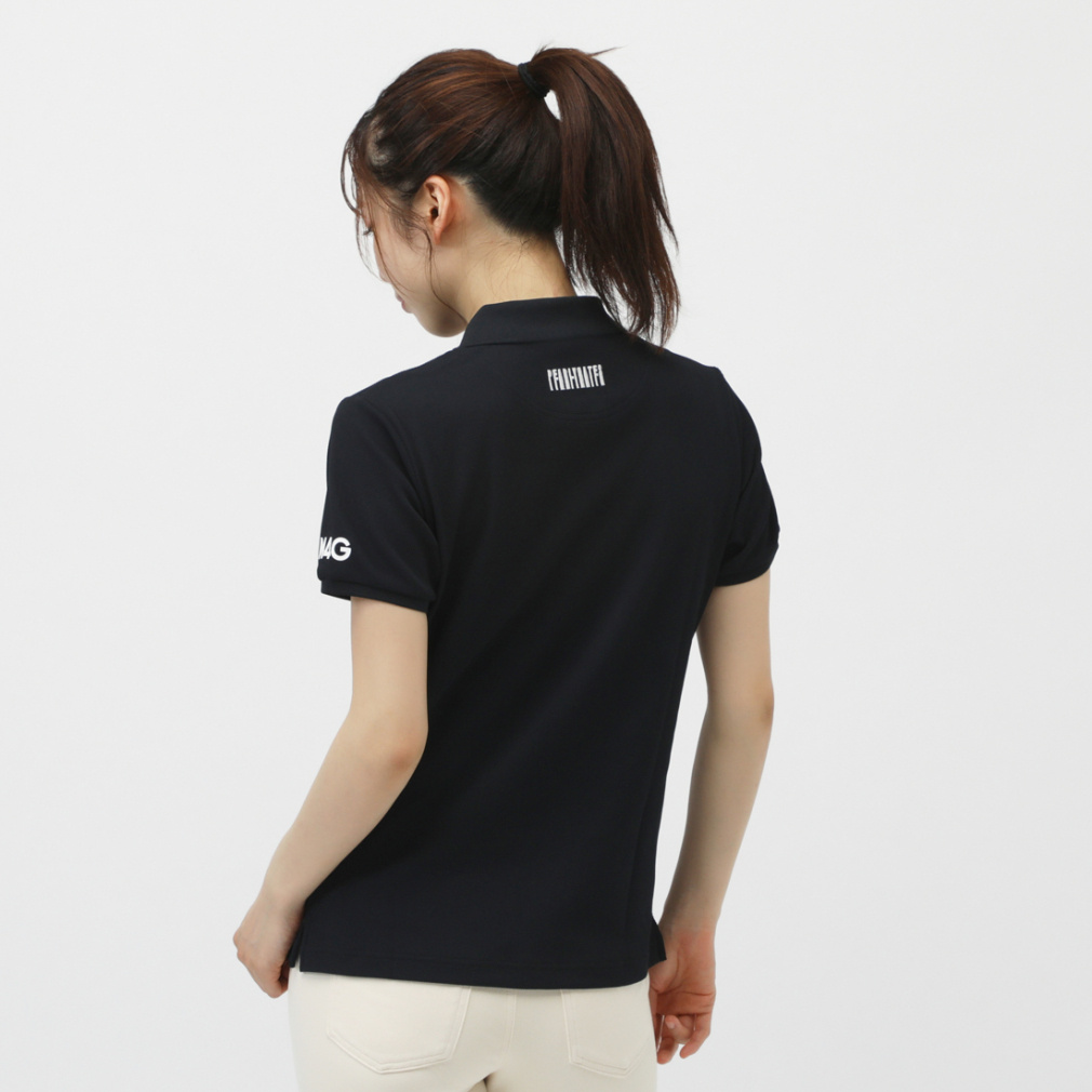 PEARLY GATES Women's Golf Apparel Full Dull Popcorn Pique Short Sleeve Polo Shirt 0555260606