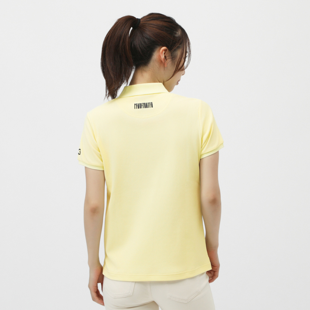 PEARLY GATES Women's Golf Apparel Full Dull Popcorn Pique Short Sleeve Polo Shirt 0555260606