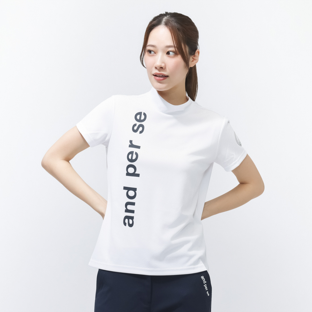 and per se Women's Golf Apparel Alpen Exclusive Short Sleeve Mock Neck Shirt (Ladies) AFS0966V3