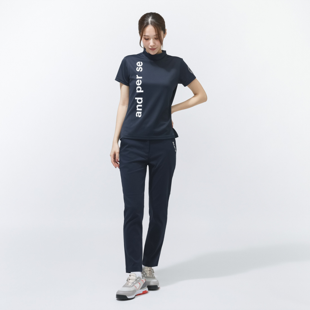 and per se Women's Golf Apparel Alpen Exclusive Short Sleeve Mock Neck Shirt (Ladies) AFS0966V3