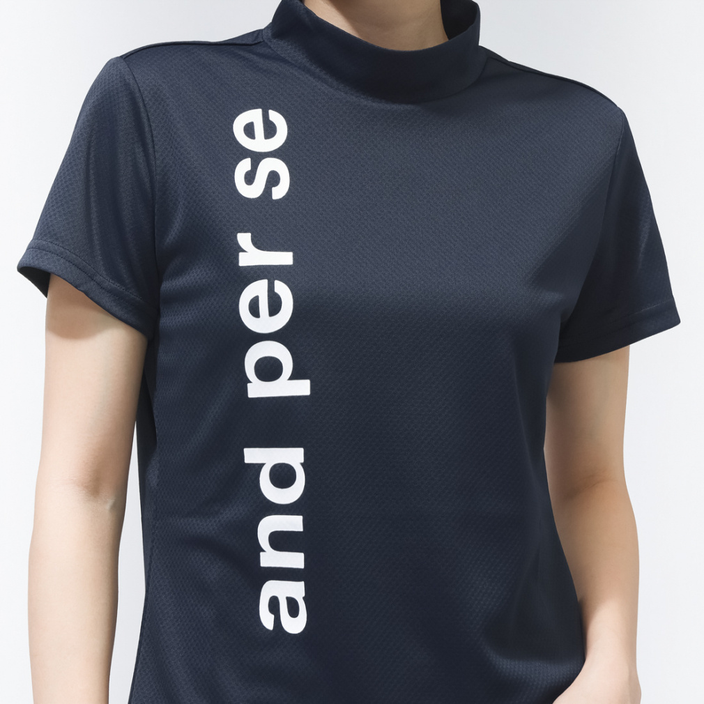 and per se Women's Golf Apparel Alpen Exclusive Short Sleeve Mock Neck Shirt (Ladies) AFS0966V3