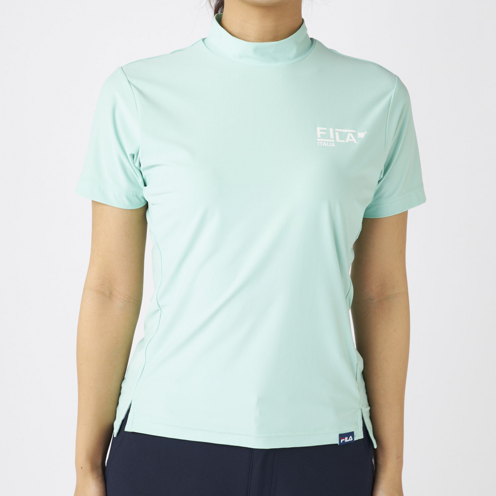 FILA Women's Golf Wear Short Sleeve Mock Neck Shirt 755652