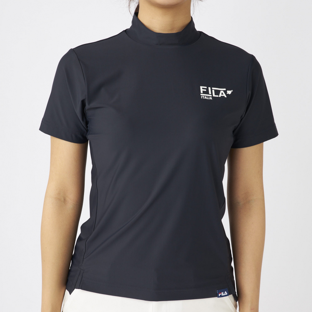 FILA Women's Golf Wear Short Sleeve Mock Neck Shirt 755652