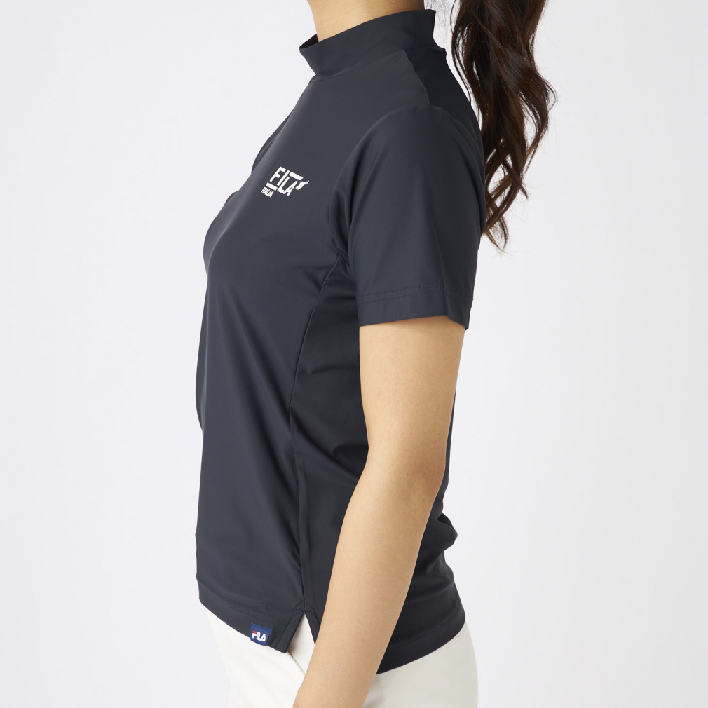 FILA Women's Golf Wear Short Sleeve Mock Neck Shirt 755652