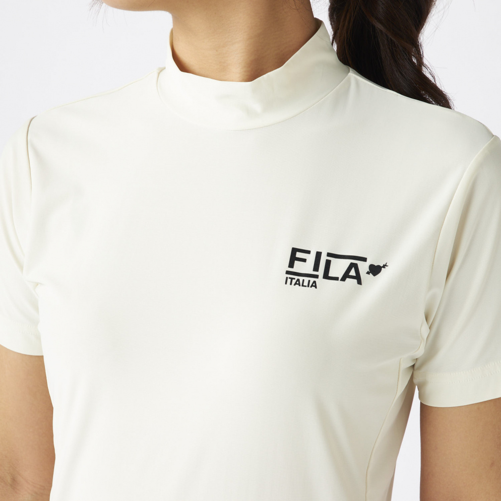 FILA Women's Golf Wear Short Sleeve Mock Neck Shirt 755652