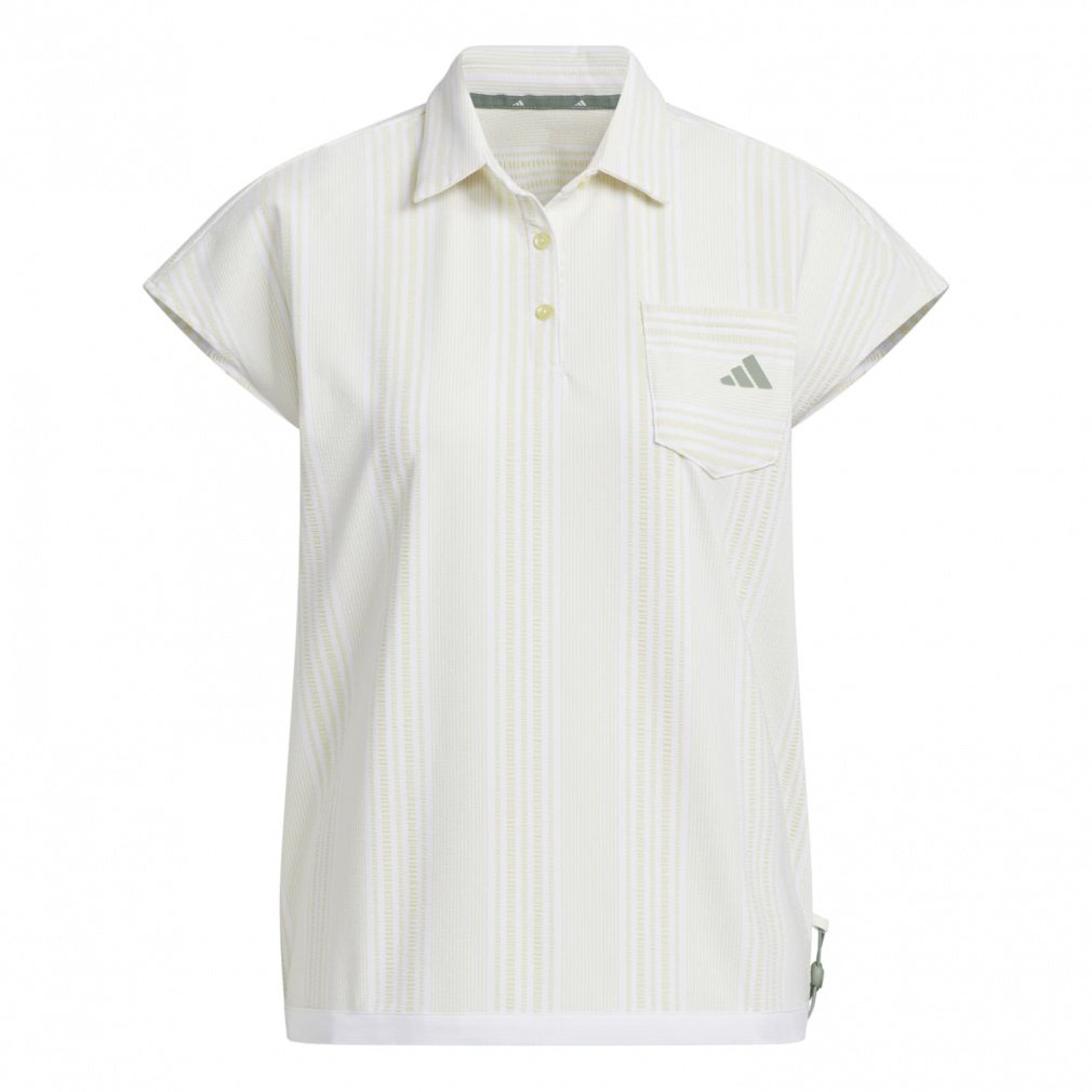 adidas Ladies' Golf Wear Seersucker French Sleeve Shirt KTI81