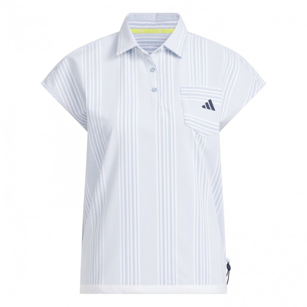 adidas Ladies' Golf Wear Seersucker French Sleeve Shirt KTI81