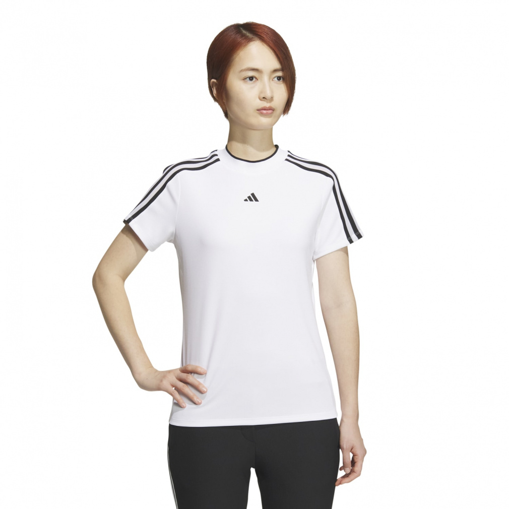 adidas Women's Golf Wear 3-Stripes Mesh Vent Mock IKK64