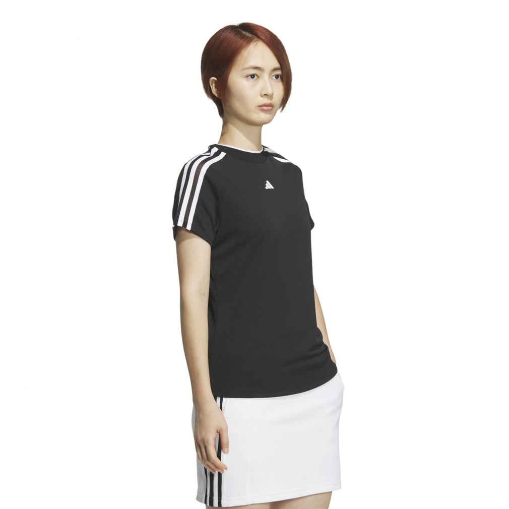 adidas Women's Golf Wear 3-Stripes Mesh Vent Mock IKK64