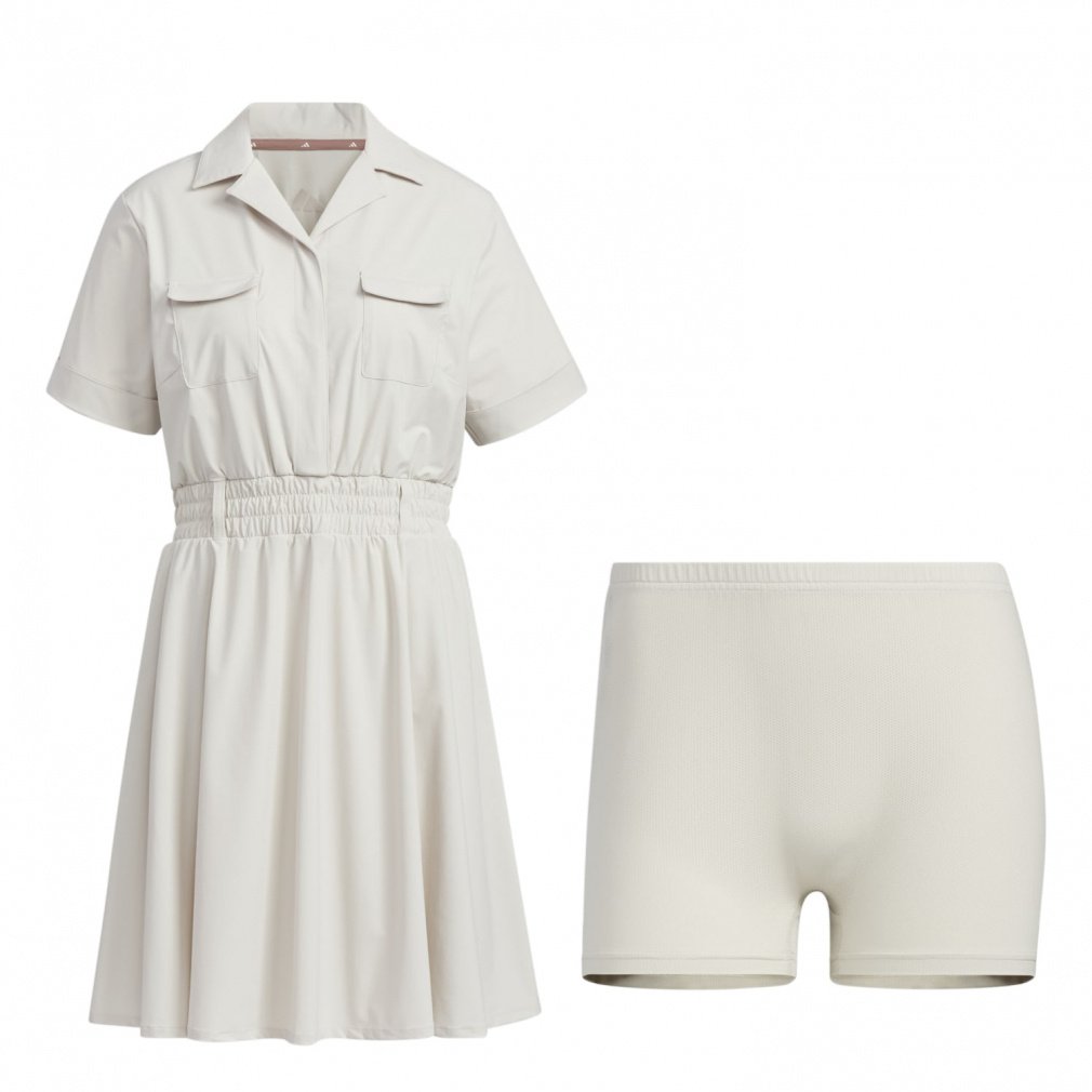 adidas Ladies Golf Wear Beyond the Course Short Sleeve Dress KTI93