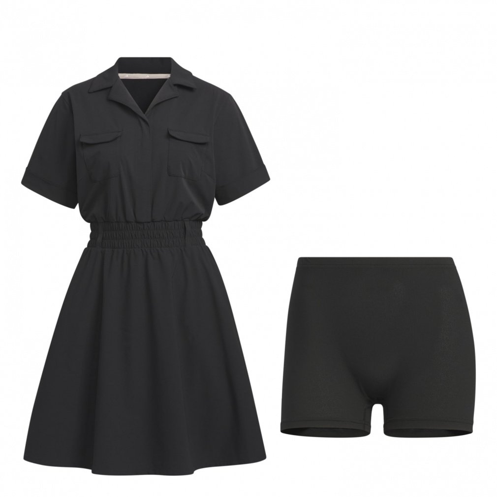 adidas Ladies Golf Wear Beyond the Course Short Sleeve Dress KTI93