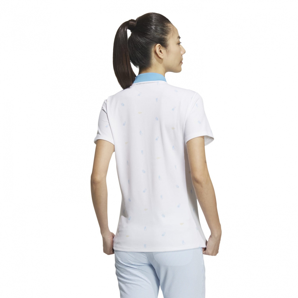 adidas Women's Golf Wear PLAYGREEN Monogram Dry Shirt IKK56