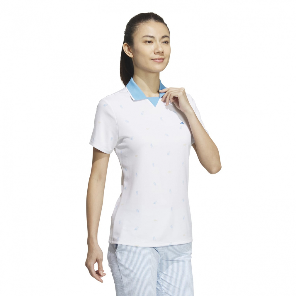 adidas Women's Golf Wear PLAYGREEN Monogram Dry Shirt IKK56