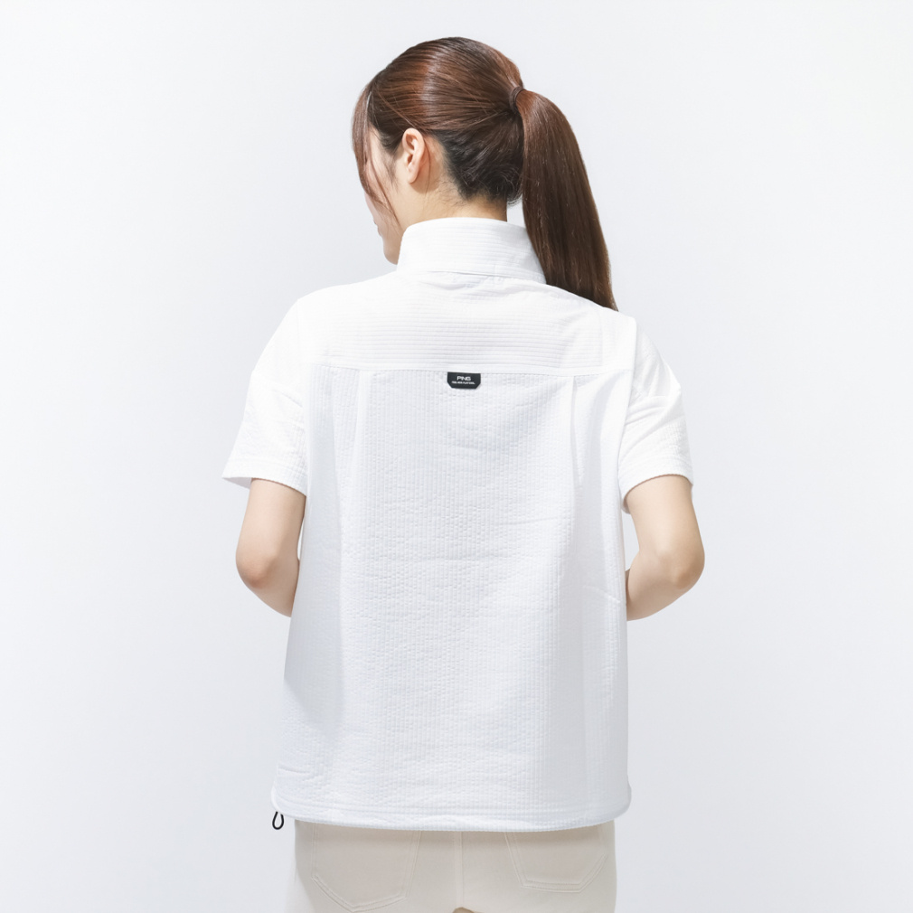 PING Women's Golf Apparel PE Seersucker Short Sleeve Half Zip Shirt 6226167500