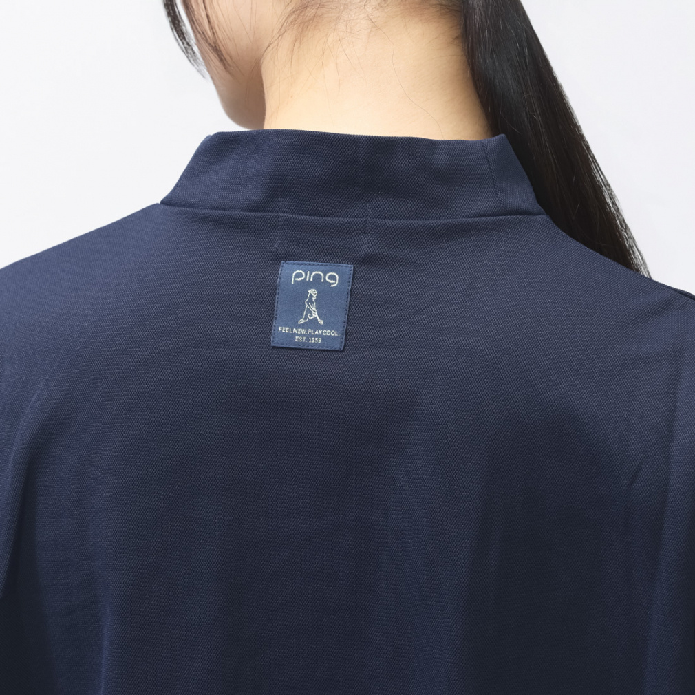 PING Women's Golf Apparel Applique Short Sleeve High Neck Shirt 6226167200