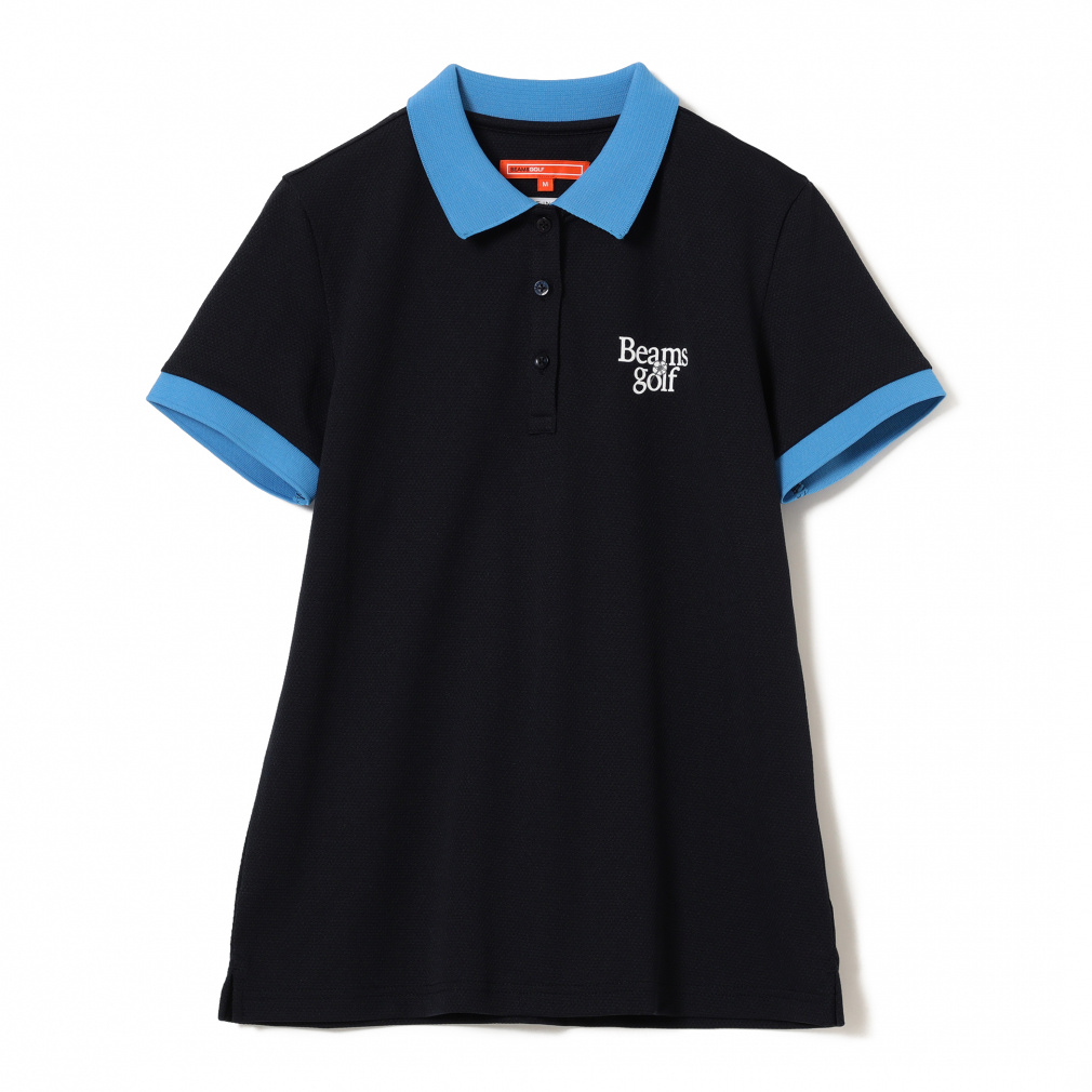 BEAMS GOLF Women's Golf Wear Under Collar Jacquard Polo Shirt 8302005144