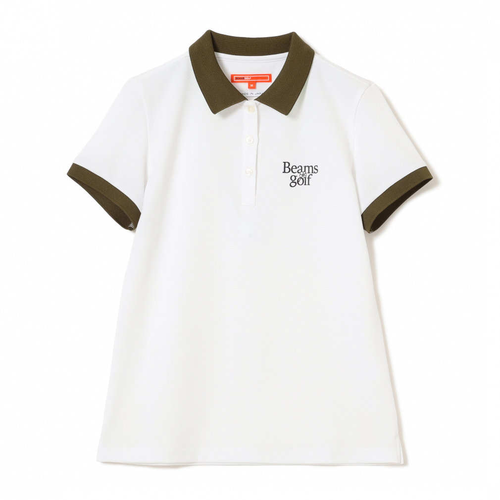 BEAMS GOLF Women's Golf Wear Under Collar Jacquard Polo Shirt 8302005144