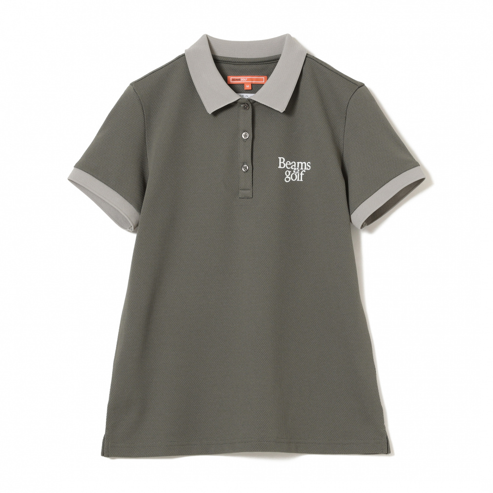BEAMS GOLF Women's Golf Wear Under Collar Jacquard Polo Shirt 8302005144