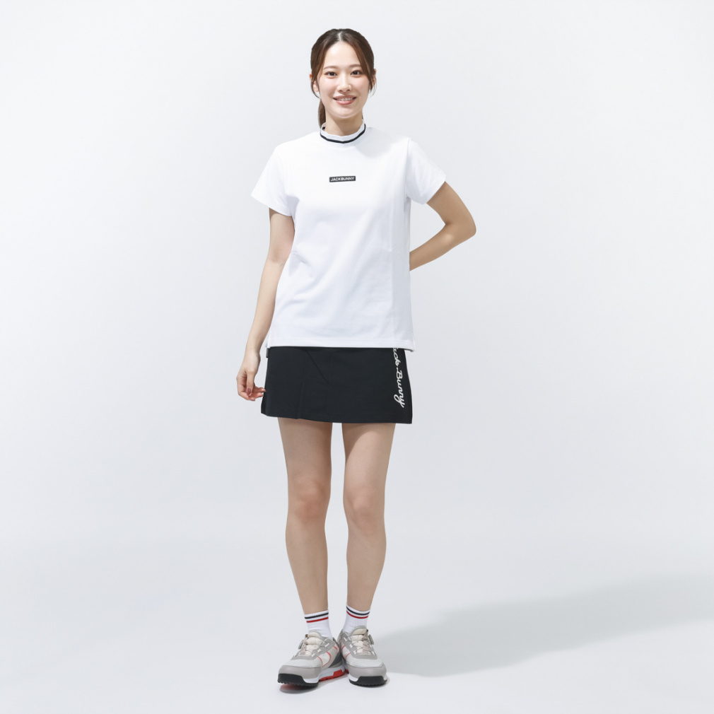 Jack Bunny Women's Golf Apparel GOLF5 Exclusive PE Pique Short Sleeve Mock Neck 2636167362