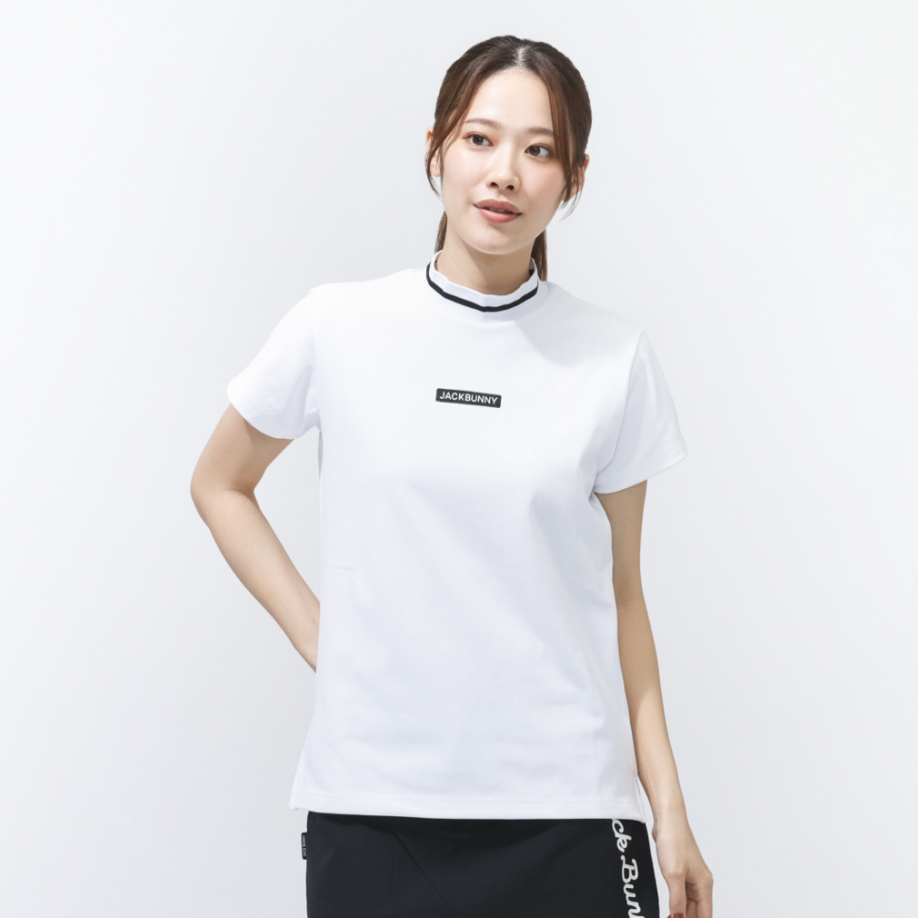 Jack Bunny Women's Golf Apparel GOLF5 Exclusive PE Pique Short Sleeve Mock Neck 2636167362