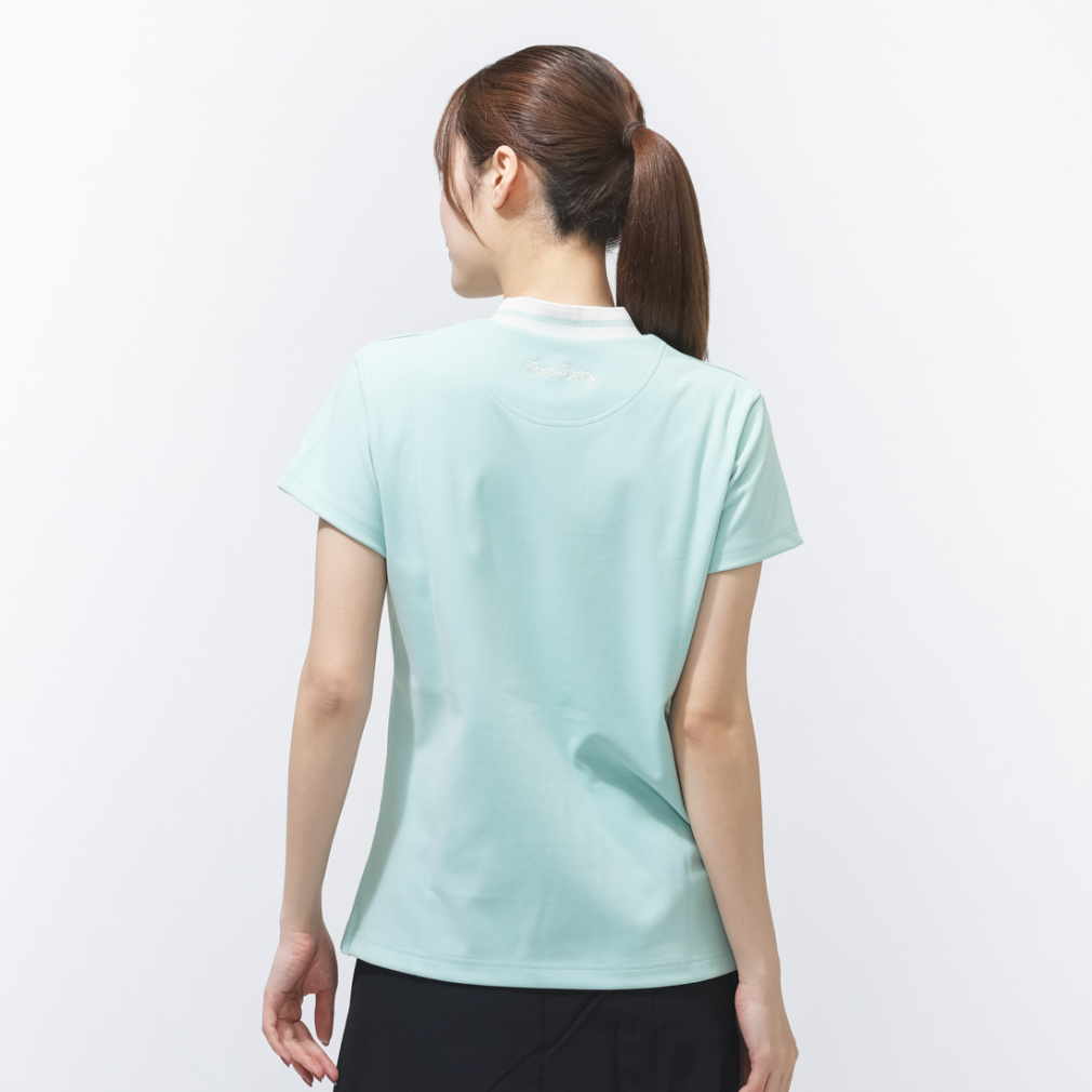 Jack Bunny Women's Golf Apparel GOLF5 Exclusive PE Pique Short Sleeve Mock Neck 2636167362