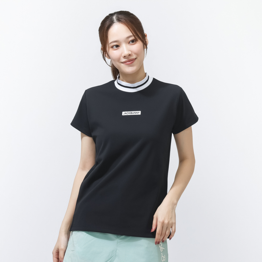 Jack Bunny Women's Golf Apparel GOLF5 Exclusive PE Pique Short Sleeve Mock Neck 2636167362