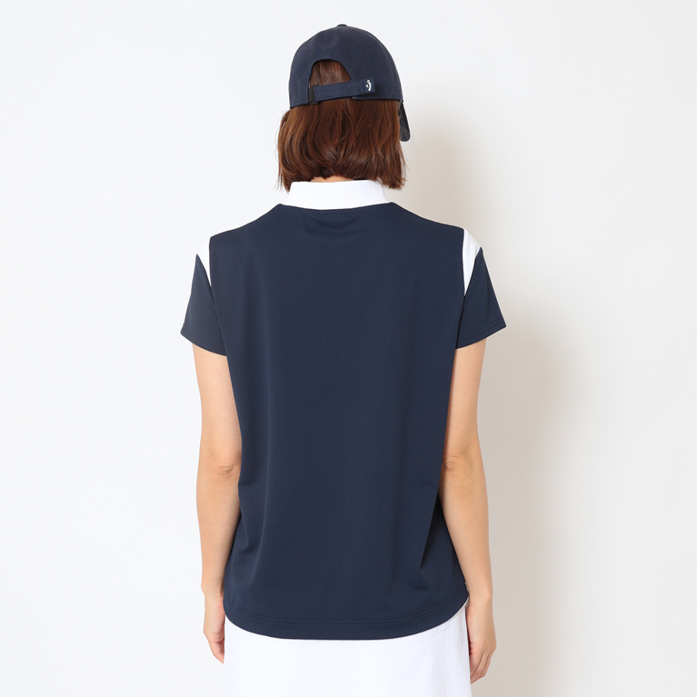 Callaway Women's Golf Apparel Polyester Waffle Short Sleeve Mock Neck Shirt C26134202