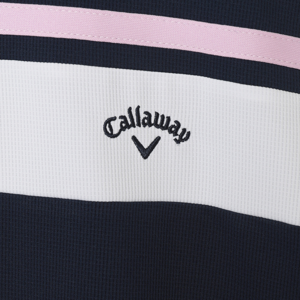 Callaway Women's Golf Apparel Polyester Waffle Short Sleeve Mock Neck Shirt C26134202