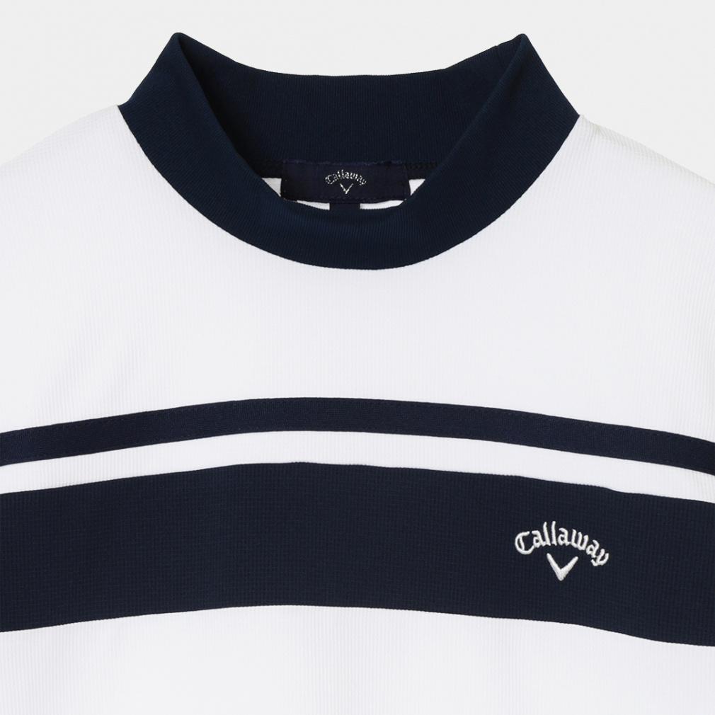 Callaway Women's Golf Apparel Polyester Waffle Short Sleeve Mock Neck Shirt C26134202