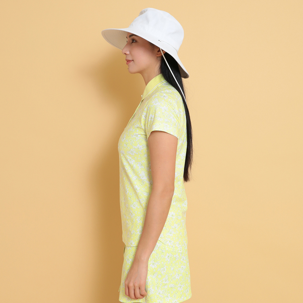 Callaway Women's Golf Apparel Flower Print Short Sleeve Polo Shirt C25134207