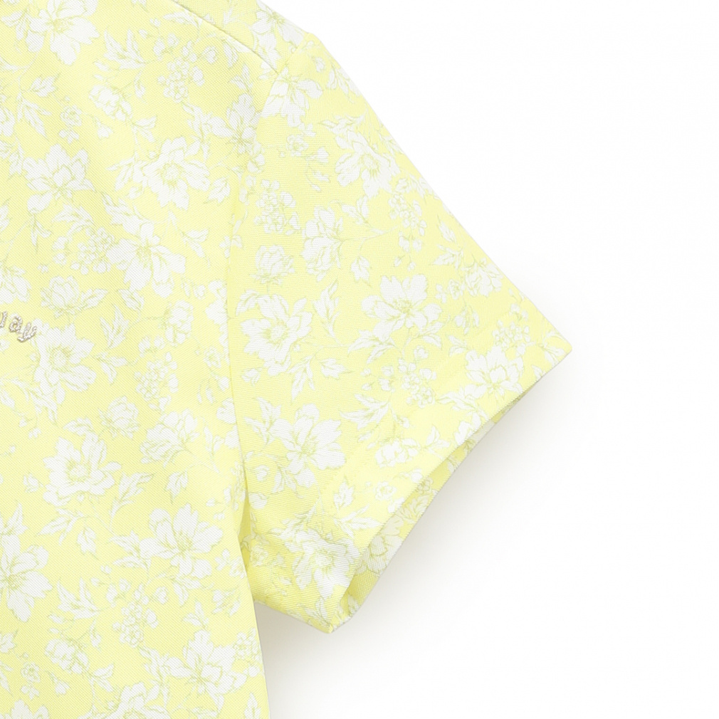 Callaway Women's Golf Apparel Flower Print Short Sleeve Polo Shirt C25134207