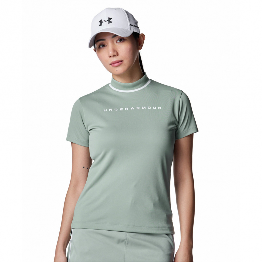 UNDER ARMOUR Women's Golf Apparel UA ArmourDry Short Sleeve Mock Neck Shirt 6001595