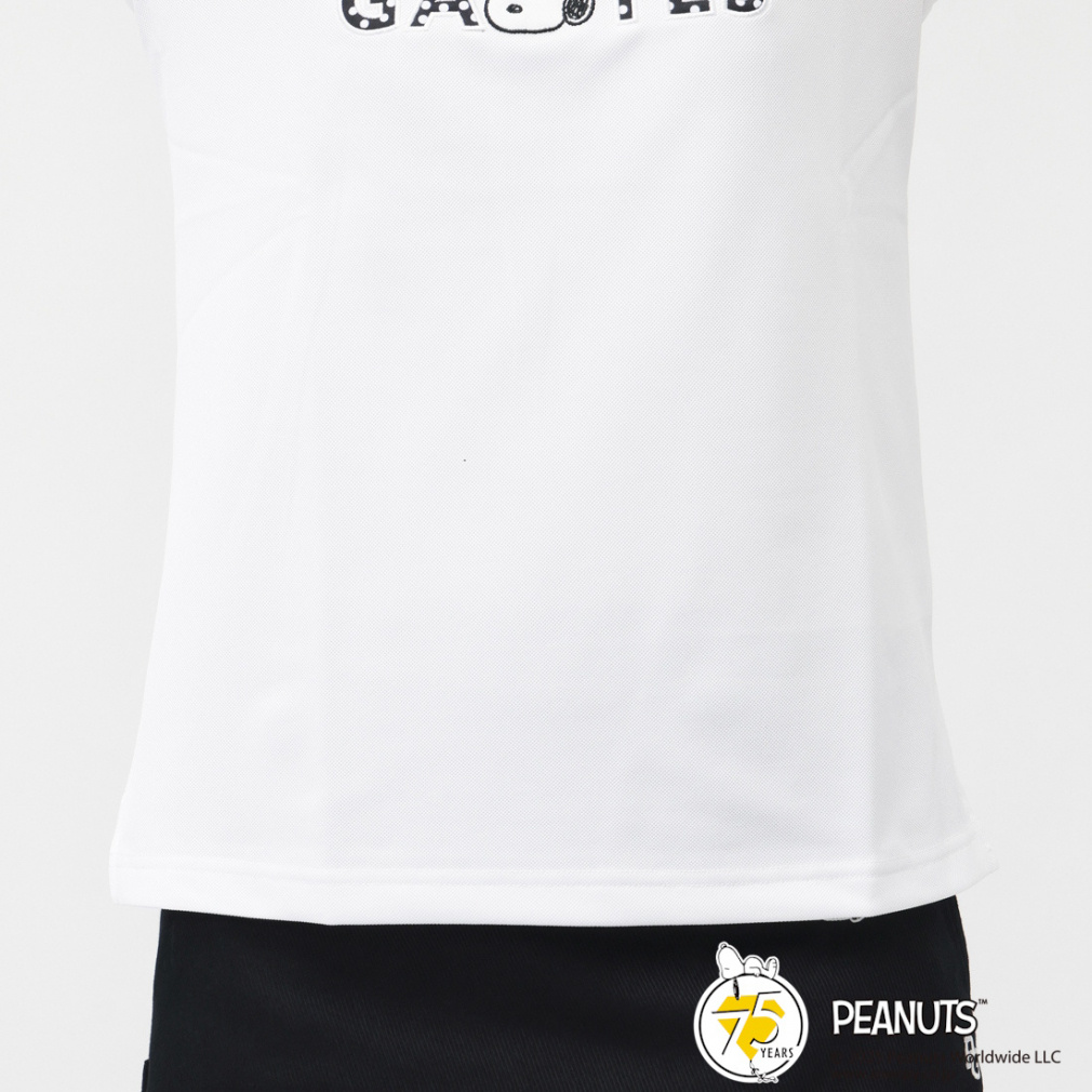 PEARLY GATES Women's Golf Apparel SNOOPY Primeflex Pique Short Sleeve Polo Shirt 0555260032