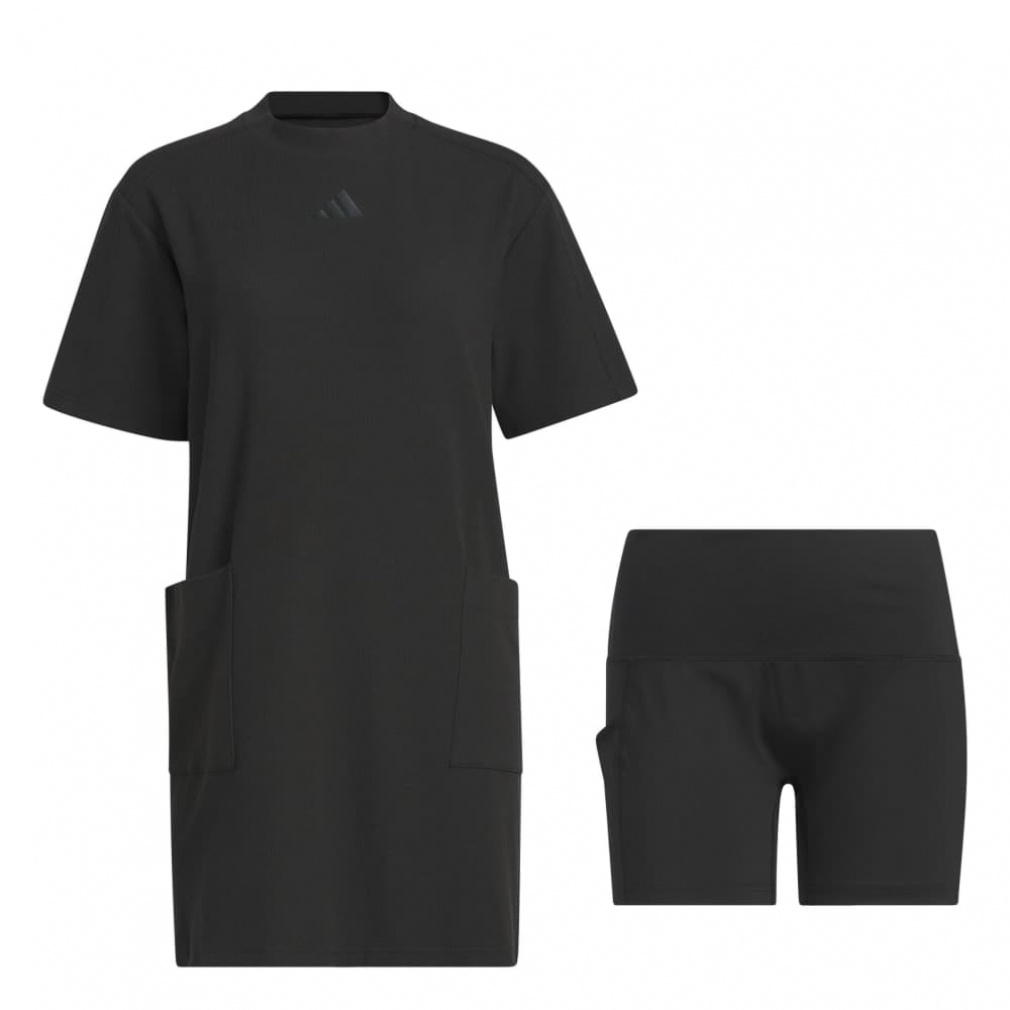 adidas Ladies' Golf Wear Beyond The Course Box Silhouette Short Sleeve Dress JX7058