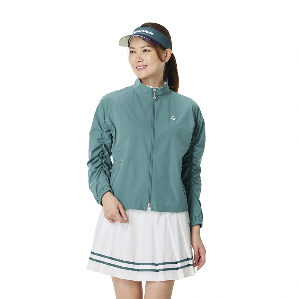 TaylorMade Ladies' Golf Wear Shirring Full-Zip Jacket TL785