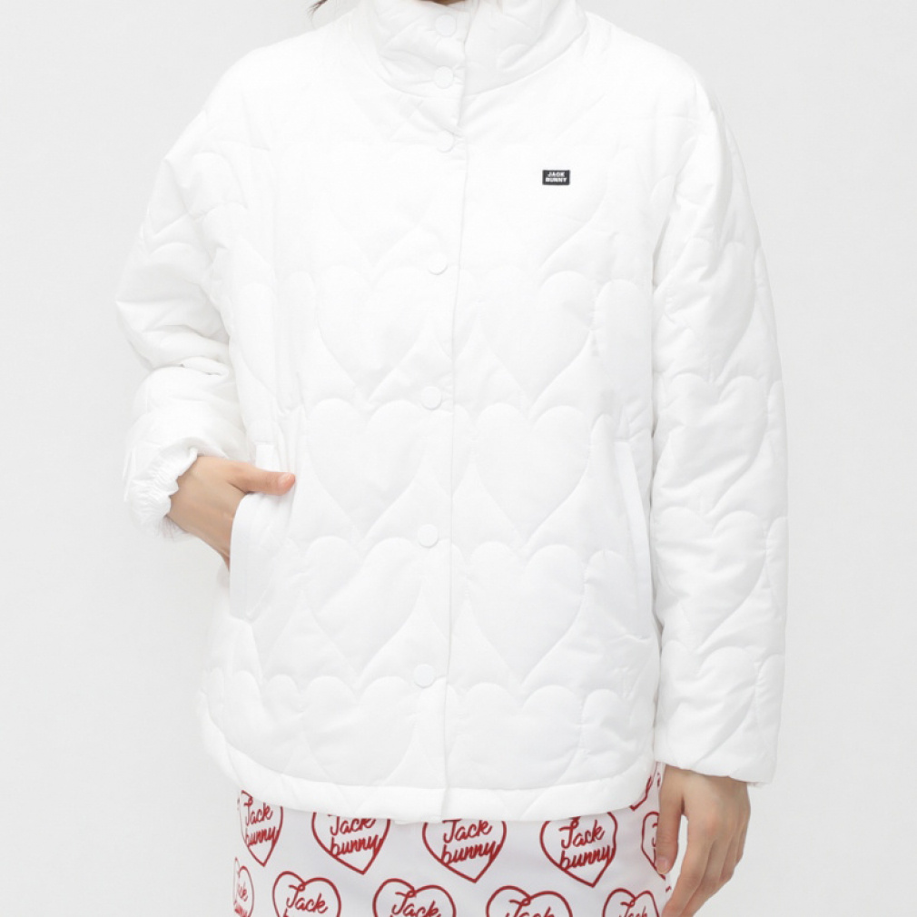 Jack Bunny Women's Golf Wear Stretch Taffeta Padded Quilted Jacket 2634220102
