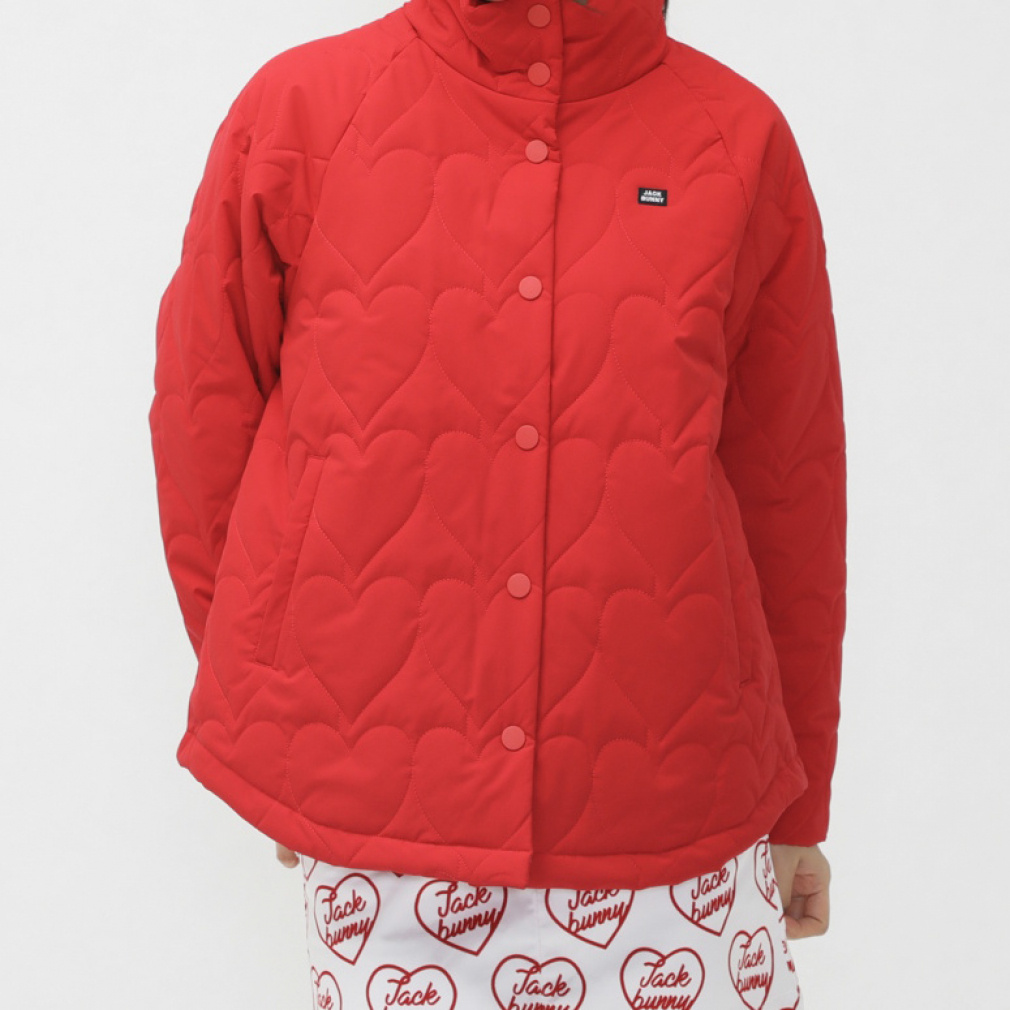 Jack Bunny Women's Golf Wear Stretch Taffeta Padded Quilted Jacket 2634220102